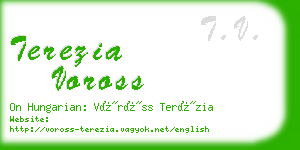 terezia voross business card